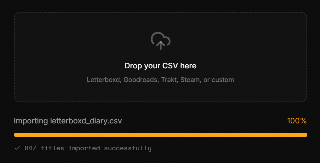Import your history